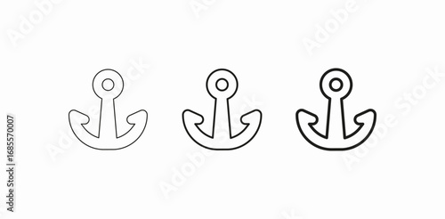 nautical heavy tool icon sign vector