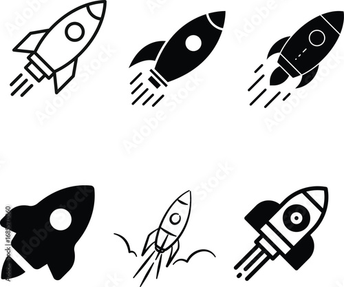Space Rocket Vector Icon