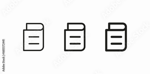 stacked documents icon icon sign vector