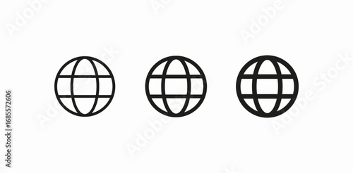 world global internet icon sign vector