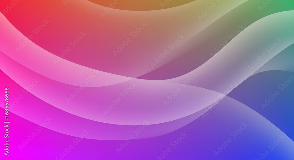 Obraz premium Rippled_Rainbow_Silk