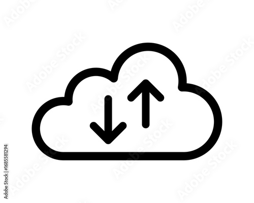Cloud Upload and Download icon