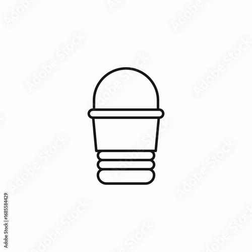 bucket of soil icon sign vector