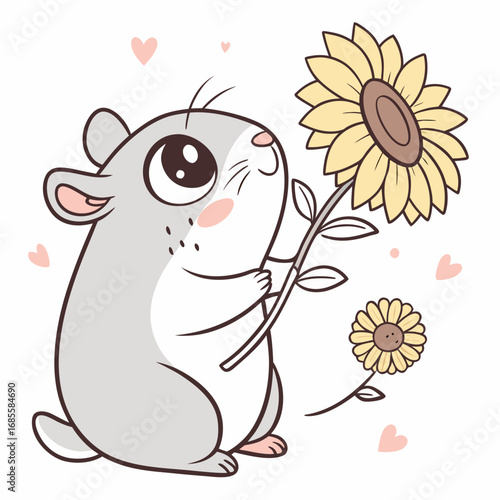 funny cartoon flower