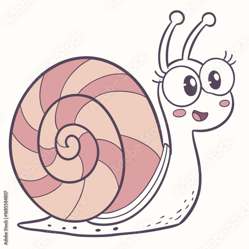 funny snail cartoon