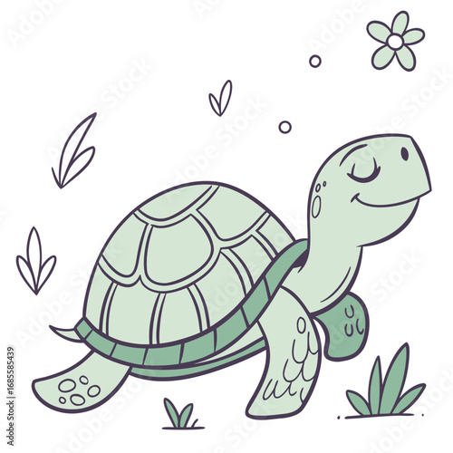 funny turtle cartoon
