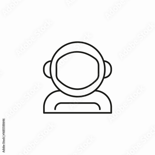 person in space suit icon sign vector