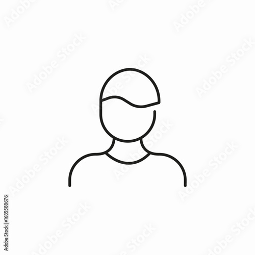 person outline generic icon sign vector