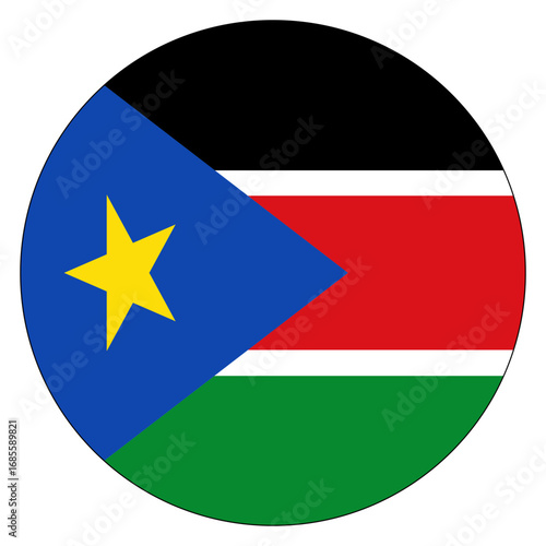 flag of south sudan circle