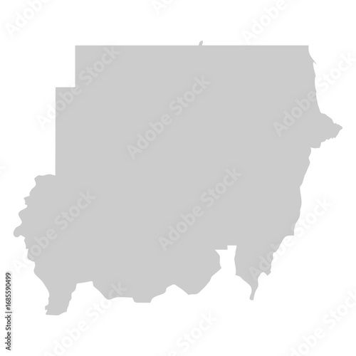 map of sudan shadow