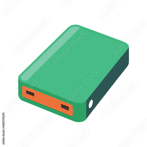 Green Portable Power Bank portable charger battery