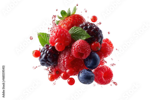 Close-up of various berries