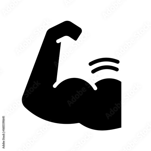Strong bicep muscle - vector icon
