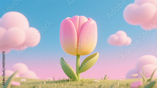 pink tulip
