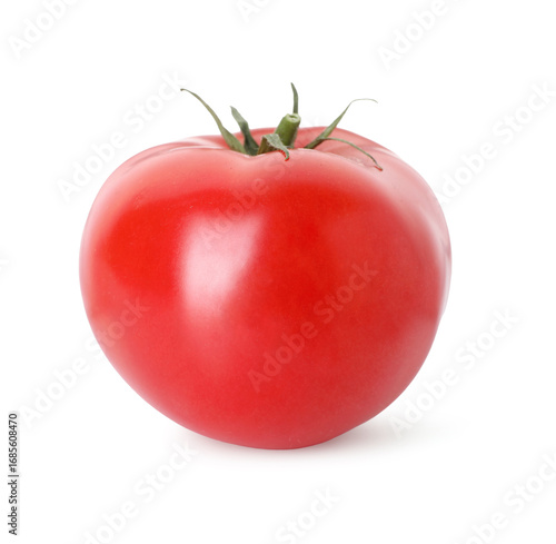 Wallpaper Mural One ripe red tomato isolated on white Torontodigital.ca