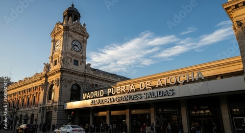 Madrid's Atocha Station: A Glimpse of Architectural Grandeur and Urban Life