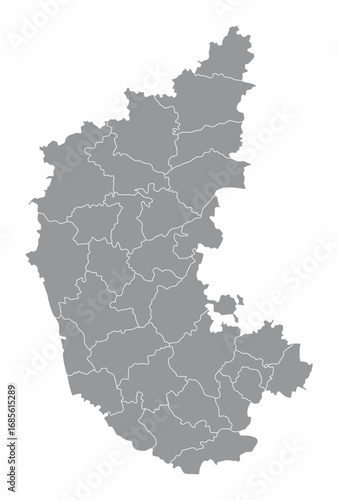 Karnataka administrative map