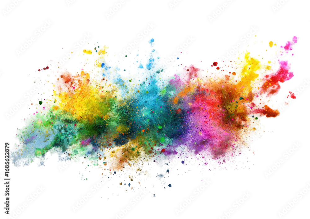 Obraz premium Colorful abstract splatters of paint