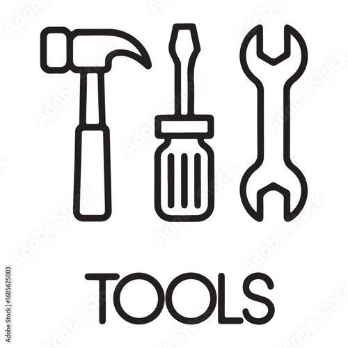 Hand tools vector collection