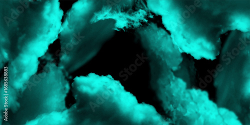  Abstract green smoke levitation with lighting, Atmospheric and mystic green smoke background. Background with a paper texture. orange background with faint texture. 