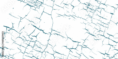 Abstract textured background of blue cracked wall. Vector marble pattern with white and blue cracks Transparent texture.  abstract color design is light with gradient background.