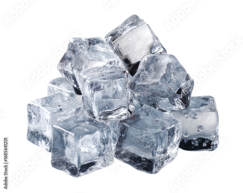 Wallpaper Mural A cluster of clear, square ice cubes Torontodigital.ca