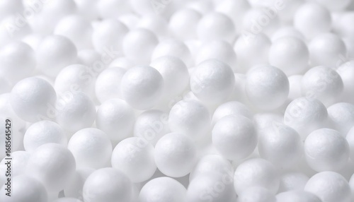 Close-up of white foam balls