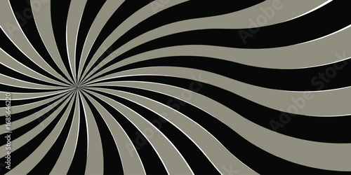 Abstract black and gray dark sun rays sunburst backdrop background. seamless retro vintage burst.. Pop art dark gray comic background.Vintage sunrays illustration swirl grunge backdrop line.