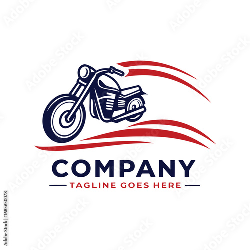 Black and red bike  Logo design