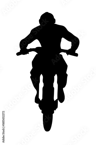 Bike Rider Silhouette in Action