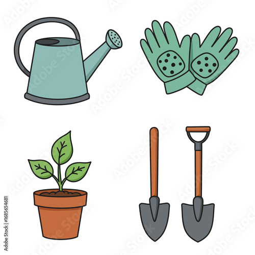Gardening Essentials Illustrated Tools for Planting and Cultivation