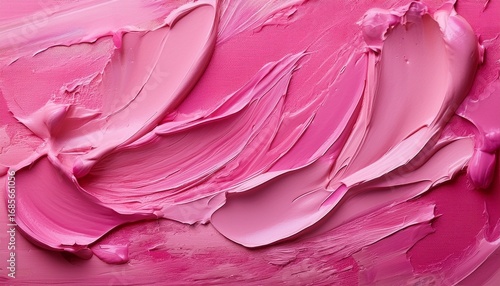 Wallpaper Mural a vibrant pink paint texture created with a pallet knife technique Torontodigital.ca