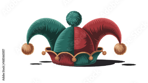 jester hat isolated on transparent background