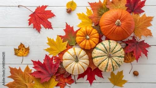 Autumn Harvest Pumpkins and...