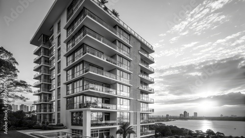 Black and White Modern Apar...