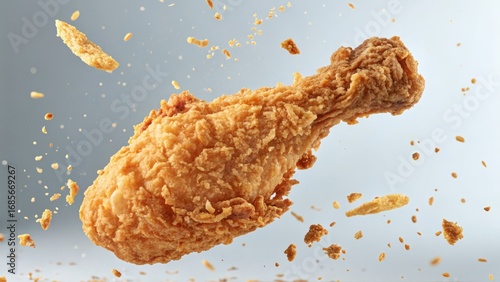Crispy Fried Chicken Leg in...
