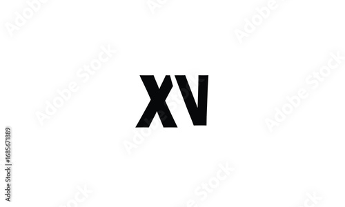 XV,VX,X,V,V,X abstract, letters, logo, monogram, style, symbols, ambitions, icons, 
