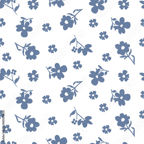 Classic Popular Flower Seamless pattern background - For easy making seamless pattern use it for filling any contours