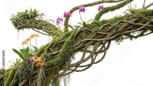 Moss-Covered Vines with Orc...