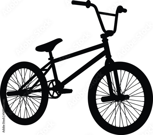 Bmx bicycle vector illustration scalable eps icon for sports and transportation graphics