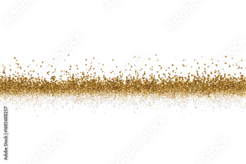 Gold glitter horizontal band