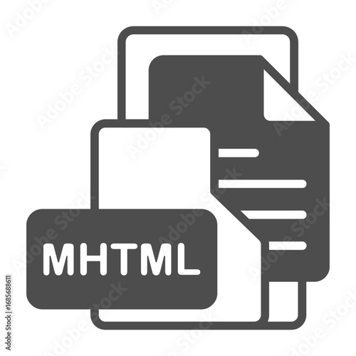 MHTML Format Vector Icon