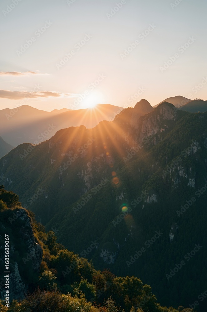 custom made wallpaper toronto digitalsunrise over the mountains