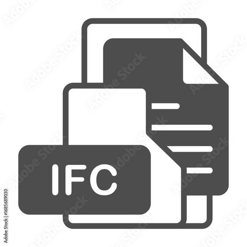 IFC Format Vector Icon