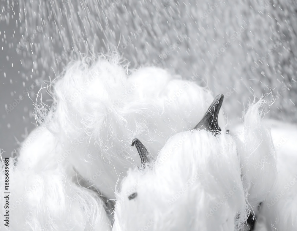 Obraz premium Close-up of fluffy cotton bolls