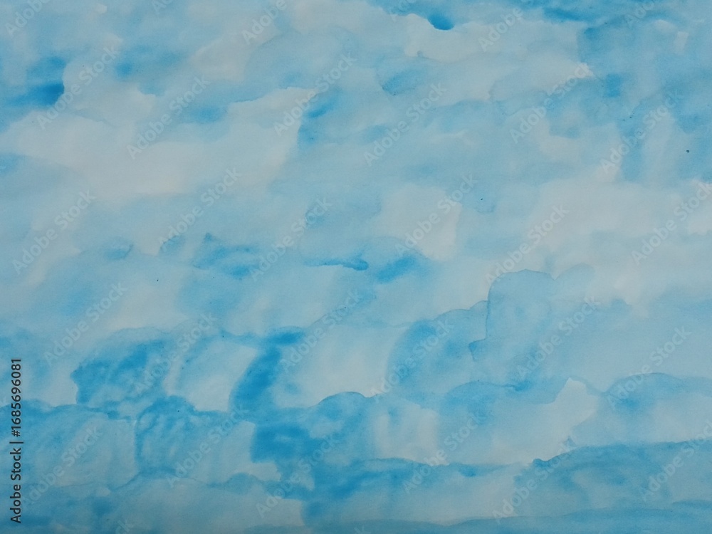 Obraz premium Blue watercolor background