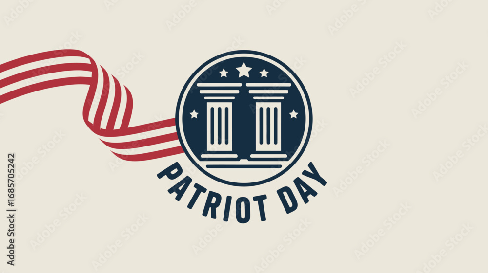 Obraz premium Patriot day american flag holiday celebration patriotic usa united states america