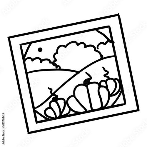 Monochrome Doodle Wall Art