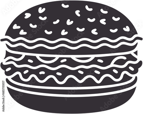 Illustration glissante d’un fast food