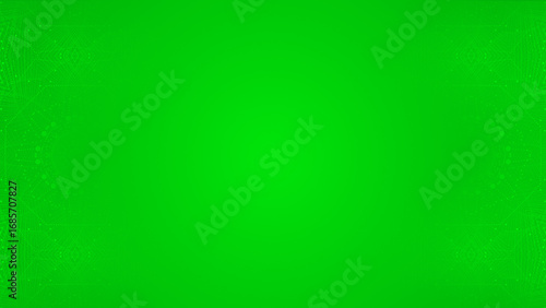Green color 3d empty space with kaleidoscopic pattern floor geometrical clean background